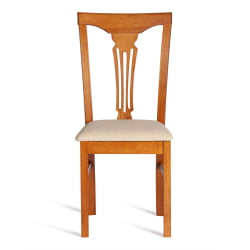 Стул Гермес/ Hermes дерево гевея, 43х49х94см, Espresso, ткань бежевая (S178-4)