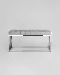 Банкетка ИНСИГНИЯ велюр Серый