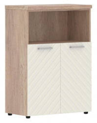 Шкаф с глухими малыми дверьми и топом Torr LUX TLMC 85.3 Дуб Каньон Латте