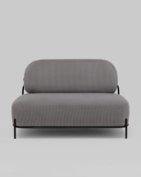 Диван Стоун велюр рельефный светло-серый