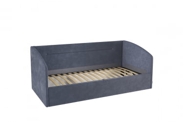 Кровать  0.9 Альба (Софа) КМ.S-16 топаз (велюр)