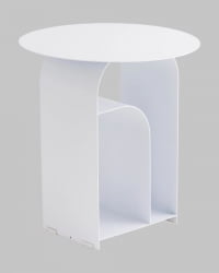 Журнальный столик Arwel металл белый