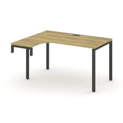 Стол-надставка на опорную тумбу (левый) CONCEPT CN.OSAN-001(L) Дуб Винченцо Антрацит