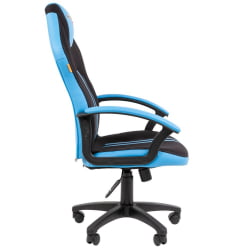 Кресло геймерское CHAIRMAN GAME 26 NEW Черный-голубой