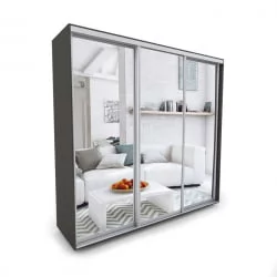 Черный шкаф-купе Акцент-Сим З 1800х600 Венге