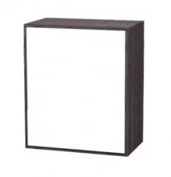 Тумба Куб К07 Белый софт Черный ясень