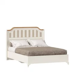 Кровать 1400*2000 Вилладжио ЛД 680.020.000 Алебастр/Дуб золотой