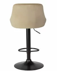 Стул барный DOBRIN LOGAN BLACK Мокко велюр MJ9-9