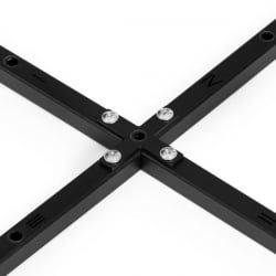 Стул со спинкой La Rousse NEW, флок , серый/черный, 29, 45x55x93 см