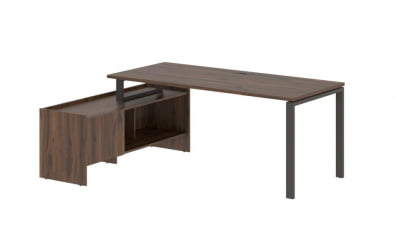 Стол с тумбой ЕДИС ЕУCТ 19814 Дуб Денвер темный Мокко / EDIS EUCT