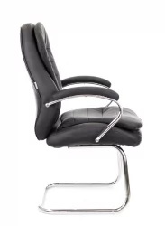 Кресло для посетителей Everprof Valencia CF Экокожа Черный