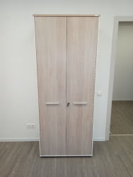 Шкаф для одежды 4 широкий Deka 10.19.301 Дуб Сантана светлый/Белый