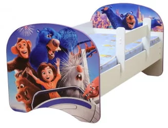 Кровать детская с фотопечатью без ящика 800*1600 Парк чудес