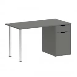 Стол письменный HOME OFFICE VR.SP-3-138.1 Металлик