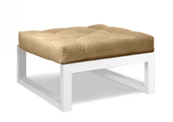 Пуфик Demoku СТ бежевый_белый