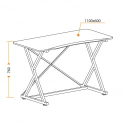 Письменный стол GD-05 white (белый)