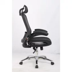 Кресло руководителя EChair-552 TTW Net 526697 Черное