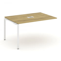 Проходной наборный элемент переговорного стола CONCEPT CN.NPRG-013 Дуб Винченцо Белый