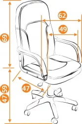 Кресло руководителя Parma Коричневый/Бронзовый