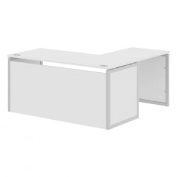 Стол письменный угловой левый XTEN-QP XQPCT 1615H L Белый Серый