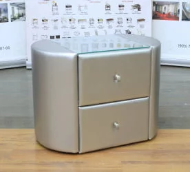 Тумба Капри серебро