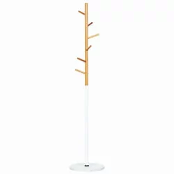 Напольная вешалка для одежды BRABIX CR-1906 на мраморном диске Белый