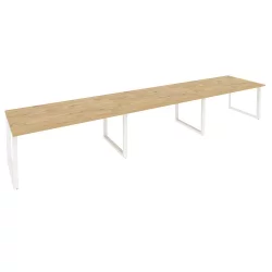 Стол переговорный (3 столешницы) ONIX O.MO-PRG-3.4 Тиквуд Светлый/Белый