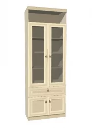 Шкаф для книг Инна 611 Денвер светлый