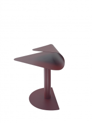 Журнальный столик Cornea металл бордовый