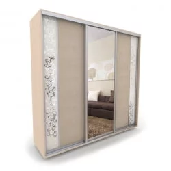 Шкаф-купе 3-х дверный Акцент-Вера КС 1500х600 Дуб молочный