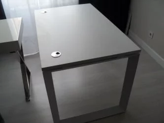 Стол рабочий на О-образном м/к ОНИКС О.МО-СП-2.7 Белый Бриллиант / ONIX O.MO-SP-2.7