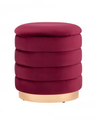 Пуф Франсис с ящиком велюр Винный