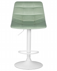 Стул барный DOBRIN TAILOR WHITE (пудрово-мятный велюр (MJ9-87)) 2 шт
