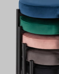 Табуретка Рио велюр Черный