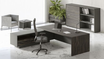 Шкаф средний DALI DLI37252012 Эбен Антрацит