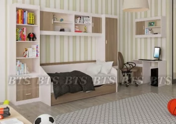 Выдвижная кровать для двоих детей Паскаль 01