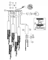 Подвесная люстра Одеон Лигхт Ноттс 2571/6 (копия 133863) / Odeon Light Notts