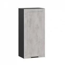 Шкаф кухонный 450 высокий Джамис ЛД 296.430.000.069 Черный Белый камень