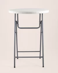 Маленький обеденный стол Кейт коктейльный Белый