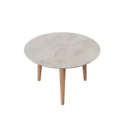 Стол журнальный Тип 6 высокий Бетон светлый