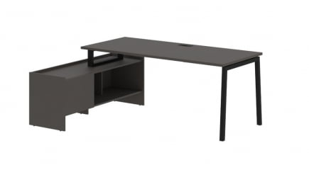 Стол с тумбой EDIS ELCT 19814 Мокко Черный