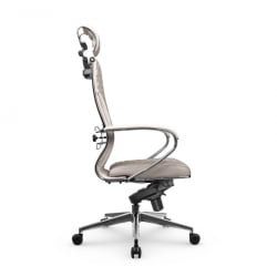 Кресло руководителя Metta L 2c 44C/K116 Infinity Easy Clean (MPES) Комплект 2 Светло-бежевое