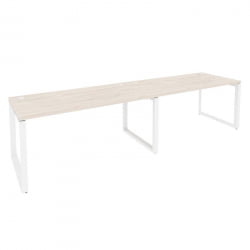 Рабочая станция на О-образном м/к ОНИКС О.МО-РС-2.4.8 Денвер Светлый/Белый / ONIX O.MO-RS-2.4.8