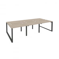 Рабочая станция на О-образном м/к ОНИКС О.МО-Д.РС-6.1.7 Дуб Аттик/Антрацит / ONIX O.MO-D.RS-6.1.7