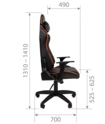 Кресло для геймеров CХАИРМАН ДРАЙВ (ГАМЕ) 40 Черный-красный / CHAIRMAN (GAME)