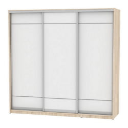 Шкаф-купе B-230х235х60-1(ДСС-Белый-D7D7D7)