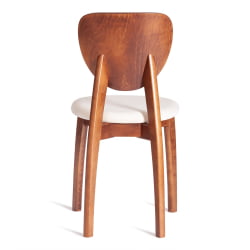 Стул ДИАМАНТЕ мягкое сидение бук, 42кс42кс85см, коричневый, ткань Тенерифе Cреам / DIAMANTE 42x42x85см, Tenerife Cream