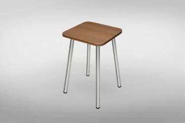 Табурет ХРОМ ЛДСП орех КОМПЛЕКТ 2 шт.