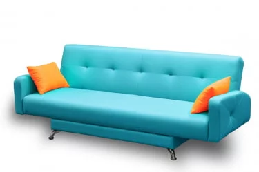 Диван тканевый MANGO 3 (2 категория) Бирюзовый Оранжевый