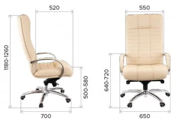 Кресло руководителя Атлант АЛ М экокожа Черный / Atlant AL M